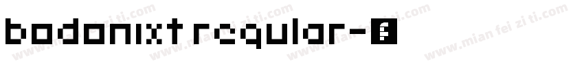 bodonixt regular字体转换